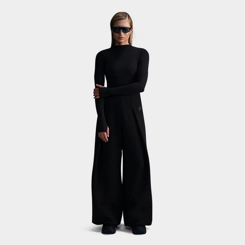 NIKE Women
s Nike Sportswear Tech Fleece High-Waisted Pleated Wide Pants from Finish Line