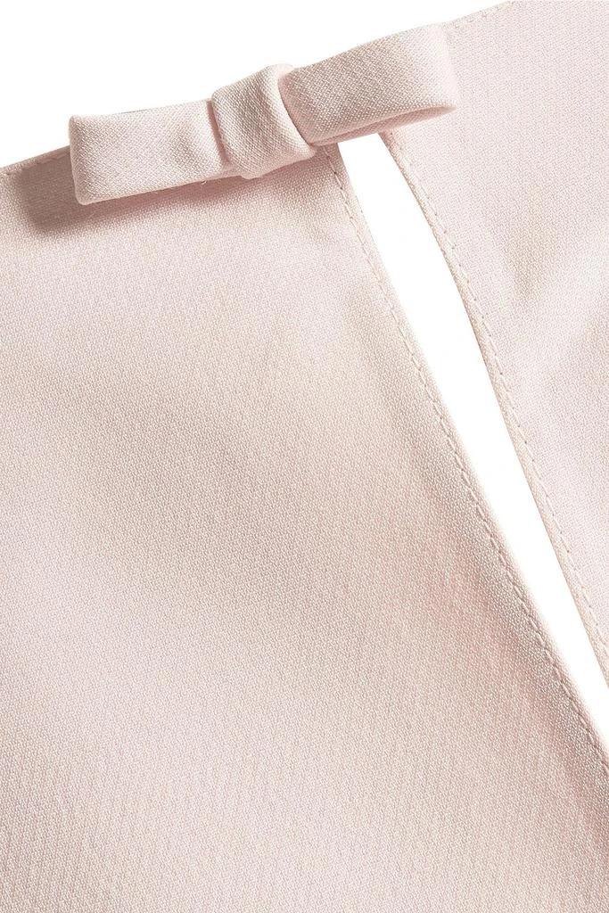 Valentino Bow-detailed wool and silk-blend dress 4