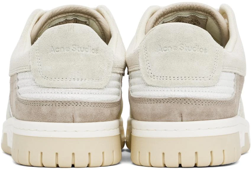 Acne Studios White & Beige Low Top Sneakers 2