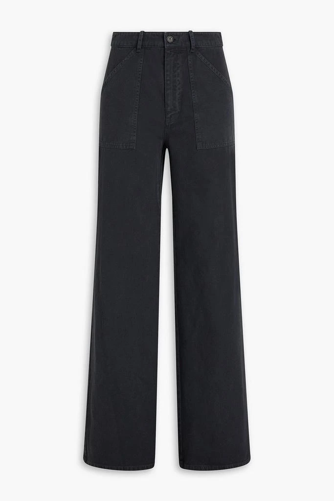 Nili Lotan Quentin cotton-twill wide-leg pants 1