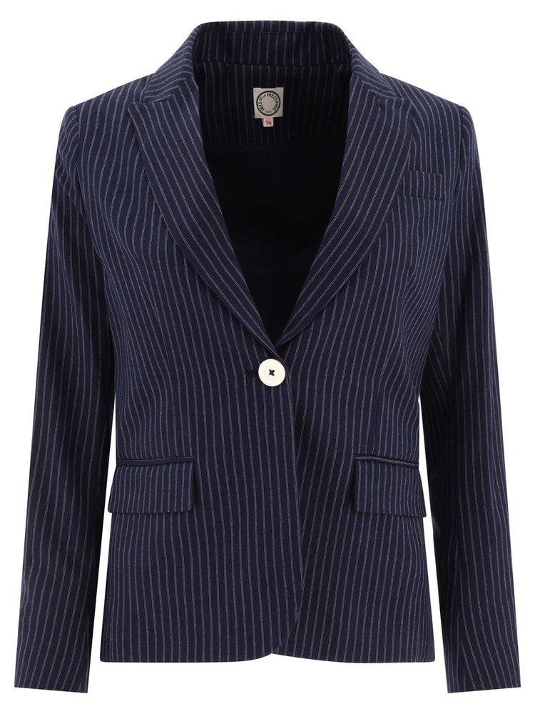 INES DE LA FRESSANGE Ines De La Fressange Pinstripe Blazer Jacket