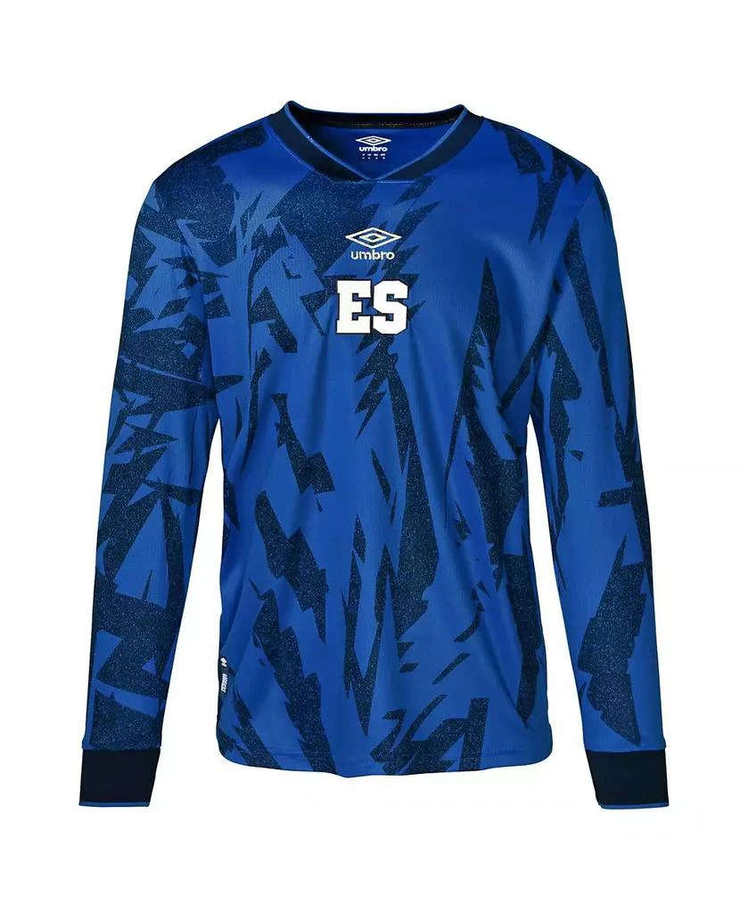 Umbro Men's Blue El Salvador National Team 2023 Home Replica Long Sleeve Jersey 2