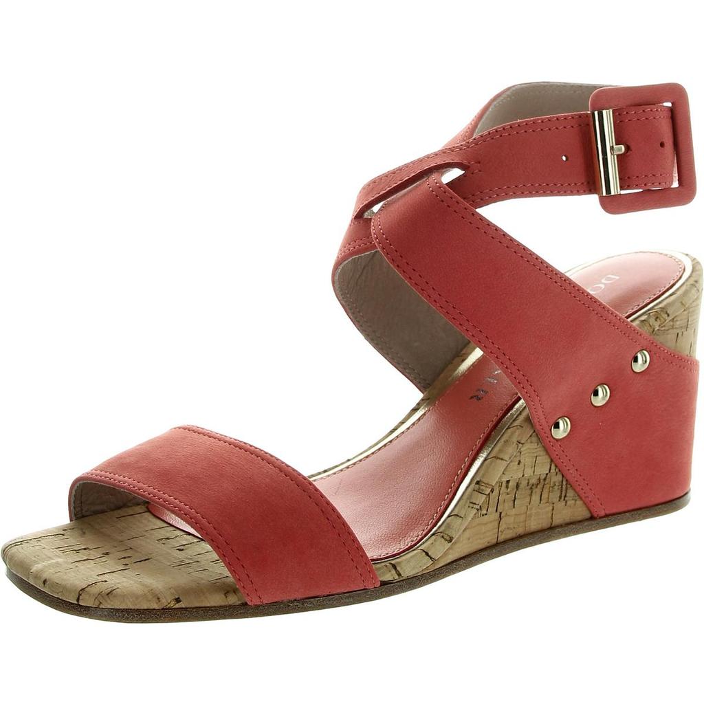Donald J Pliner Womens Adjustable Leather Wedge Sandals