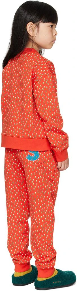 Stella McCartney Kids Red Ditsy Flowers Sweatsuit 3