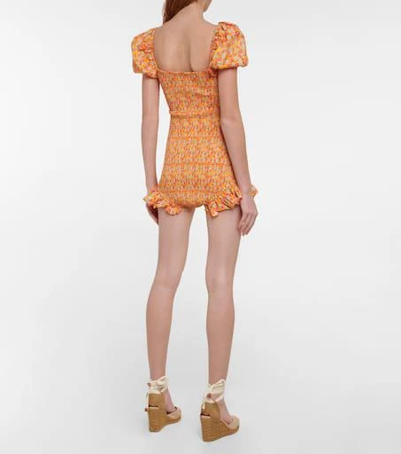CAROLINE CONSTAS Ginny floral playsuit 3