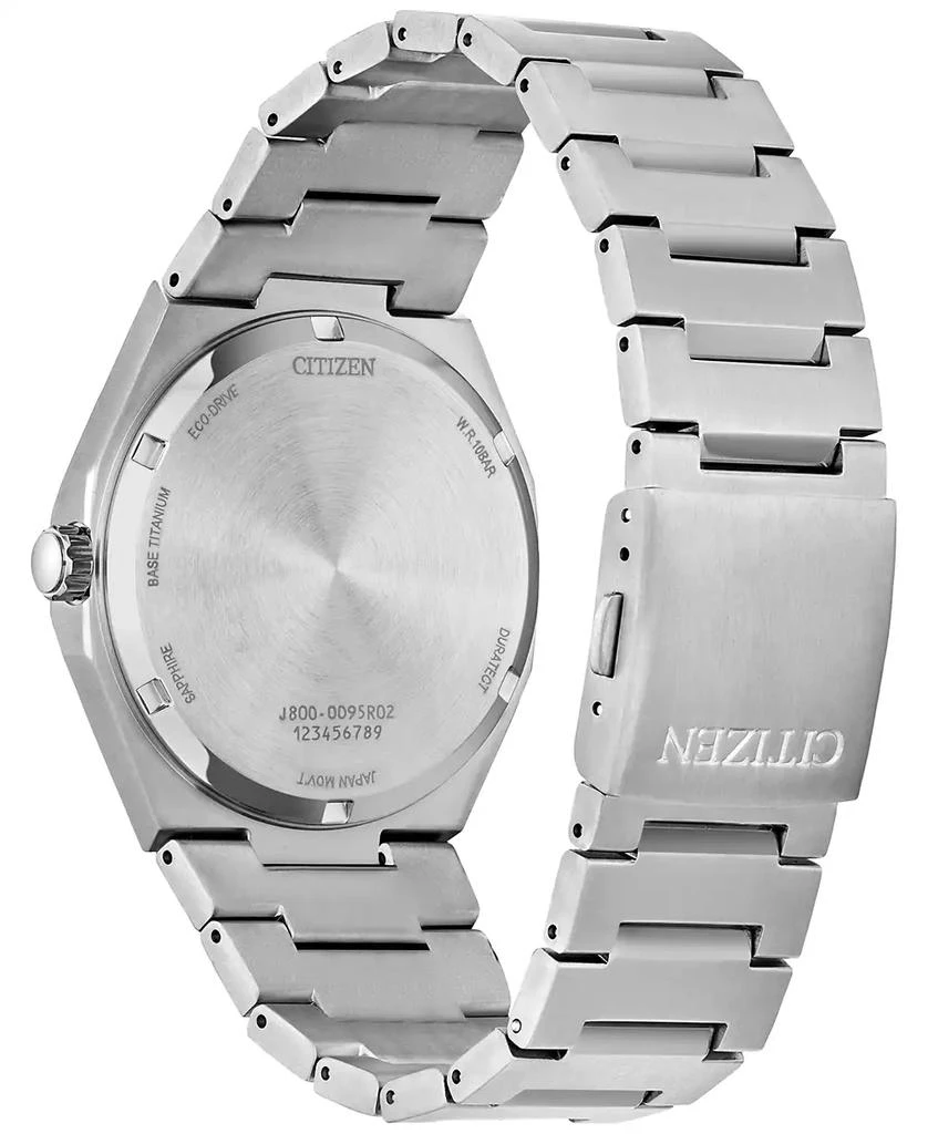 Citizen Eco-Drive Men's Zenshin Silver-Tone Super Titanium Bracelet Watch 40mm 3