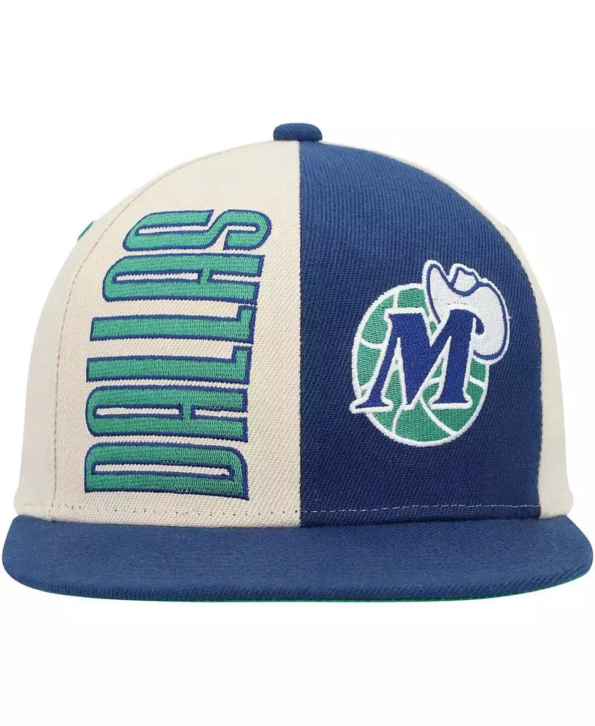 Mitchell & Ness Men's Cream Dallas Mavericks Hardwood Classics Pop Snapback Hat 2
