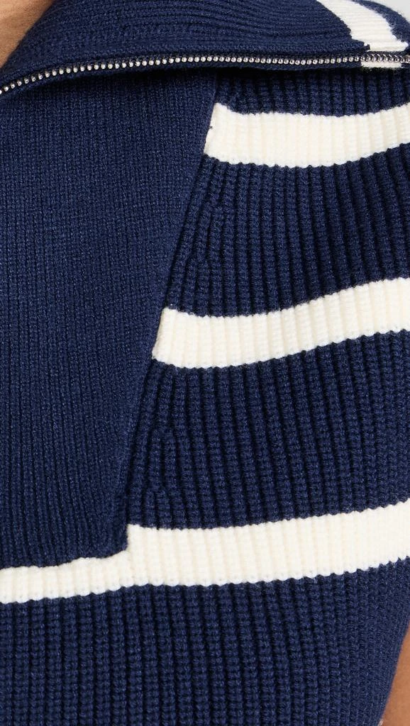 English Factory Striped Half-Zip Knit Vest 5