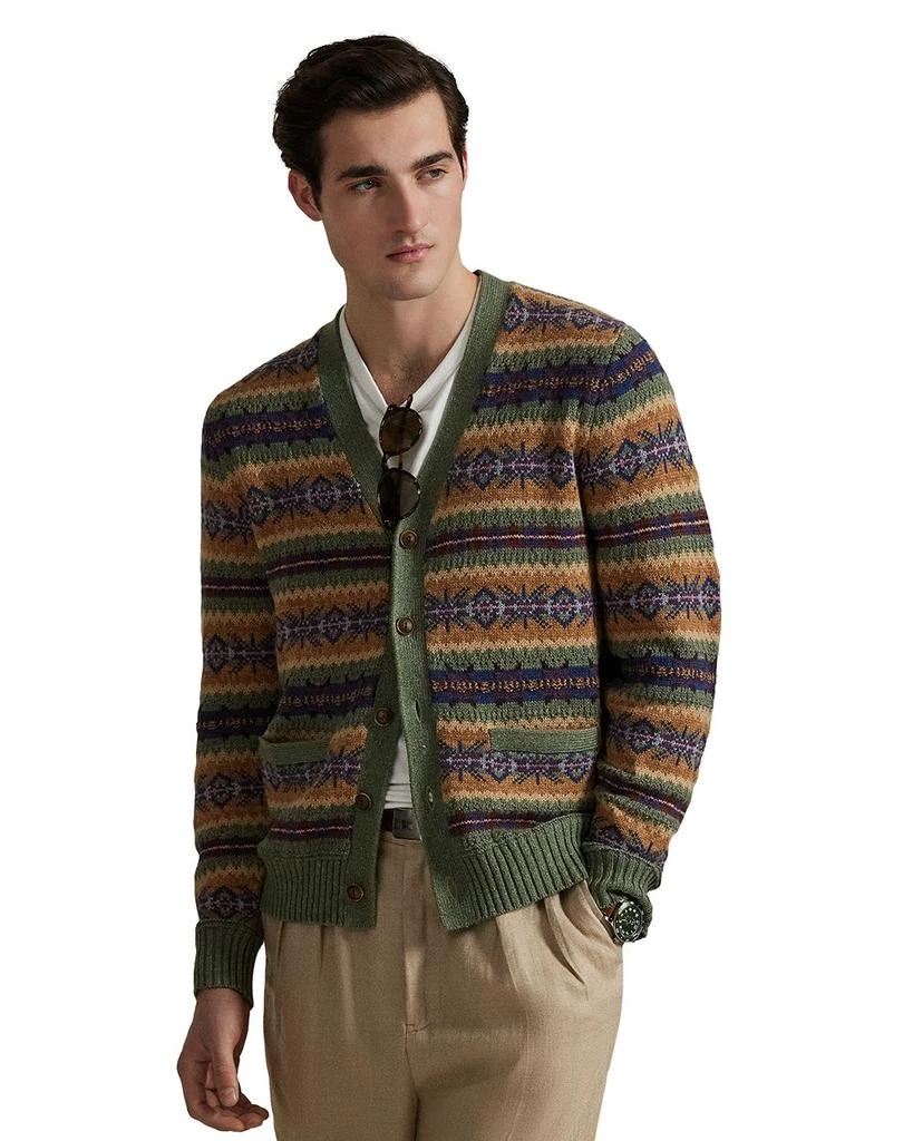 Ralph Lauren Fair Isle Cotton Blend Cardigan 1