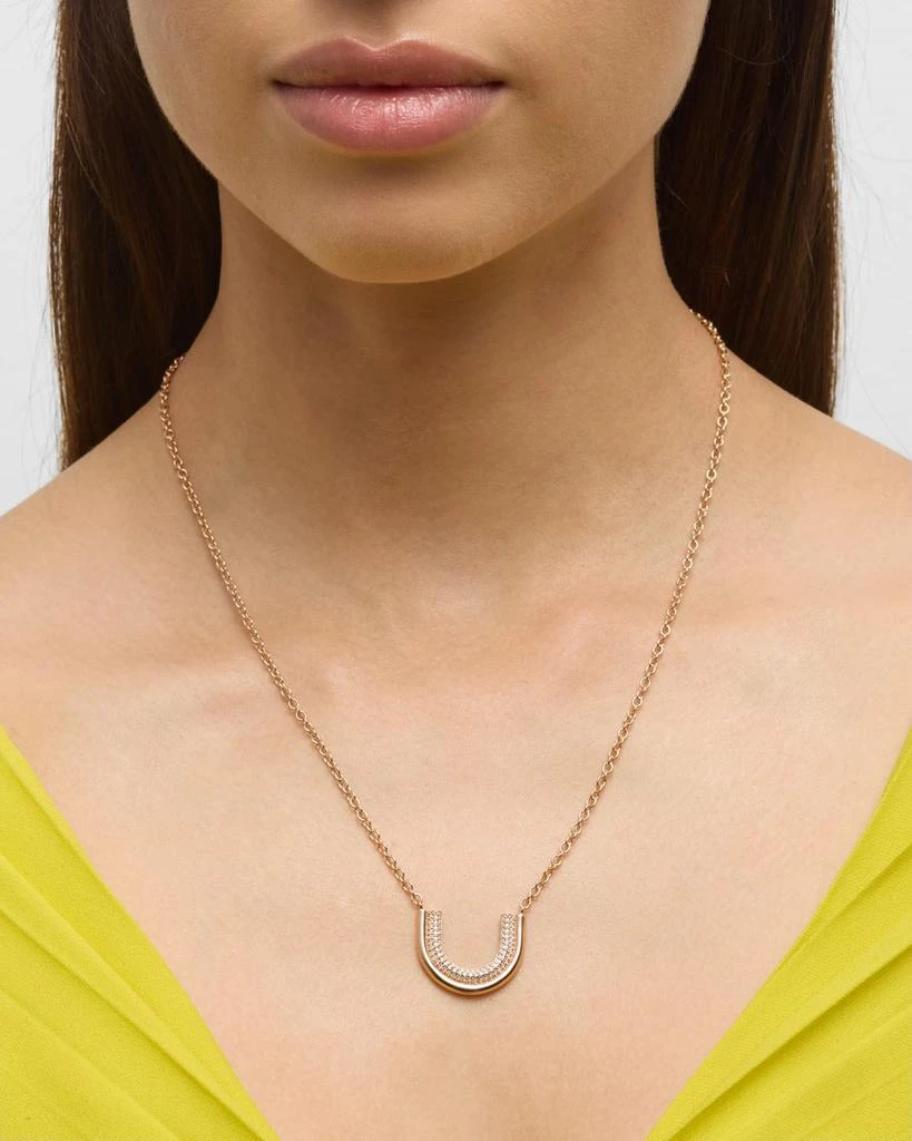 Walters Faith Thoby 18K Rose Gold and Diamond Large Tubular Necklace 2