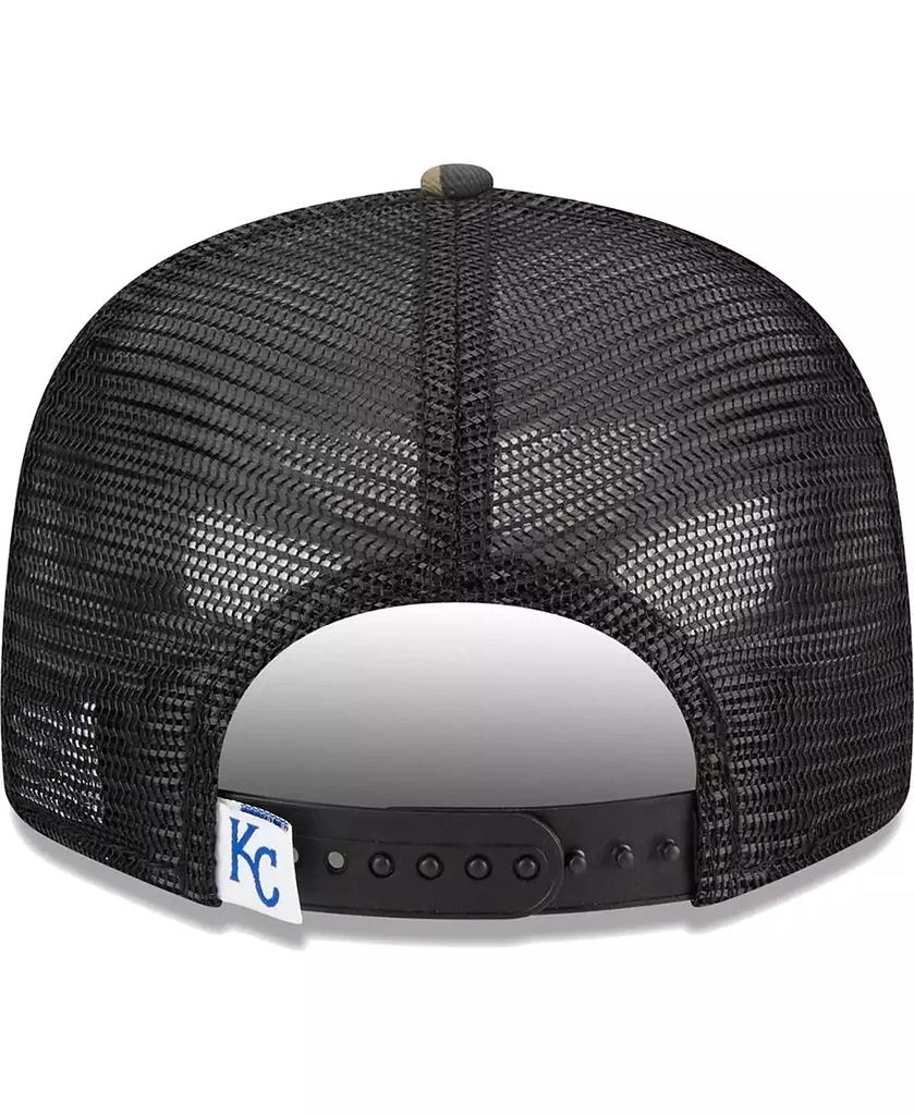 New Era Men's Camo Kansas City Royals Woodland Camo Trucker 9FIFTY Snapback Hat 5