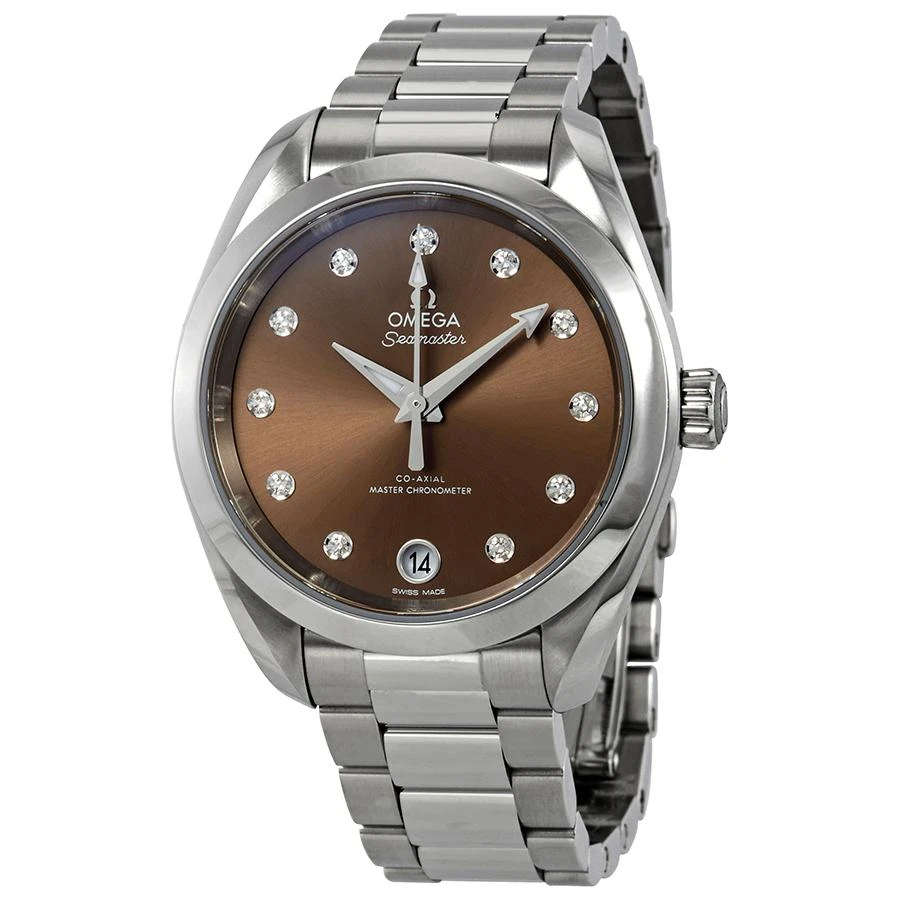 Omega Omega Seamaster Aqua Terra Automatic Diamond Brown Dial Ladies Watch 220.10.34.20.63.001