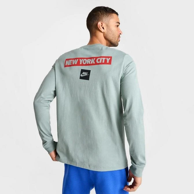 NIKE Men's Nike Sportswear Just Do It NYC Graphic Long-Sleeve T-Shirt 7
