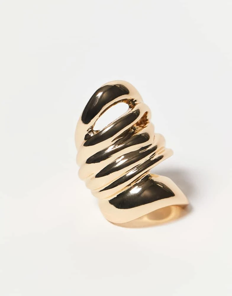 Weekday Weekday wraparound ring in gold