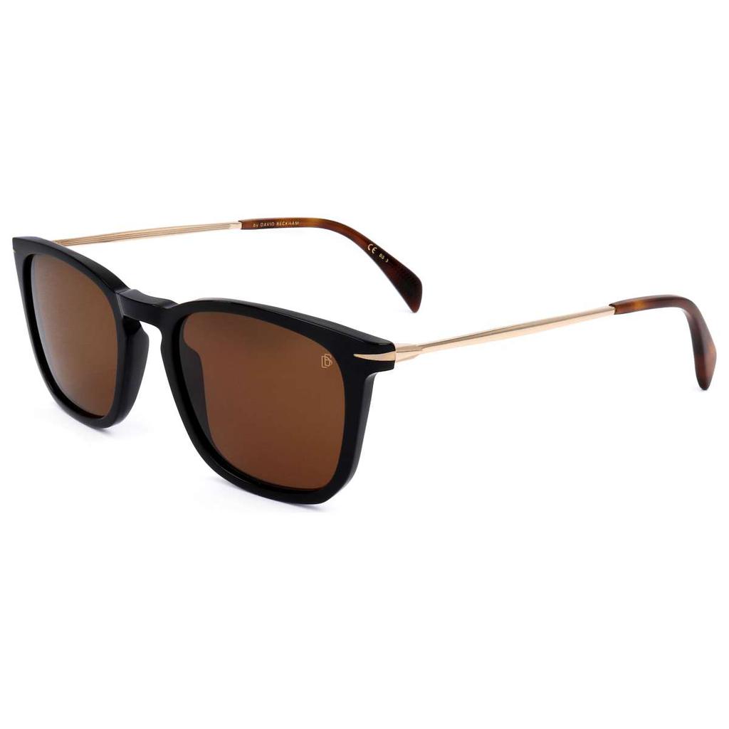 David Beckham David Beckham Men's Black Square Sunglasses