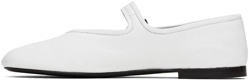 The Row White Boheme MJ Ballerina Flats 3
