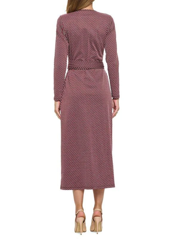 Renee C. Print Wrap Midi Dress 2