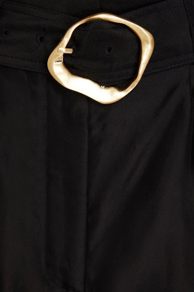 Aje Riveria belted silk-organza shorts 4