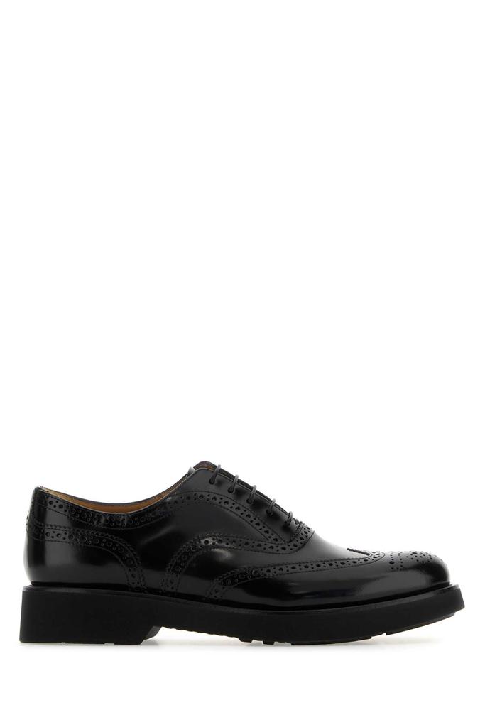 Shop Black Leather Burwood Lace-up Shoes on Sale at Shop Black Leather Burwood Lace-up Shoes on Sale at