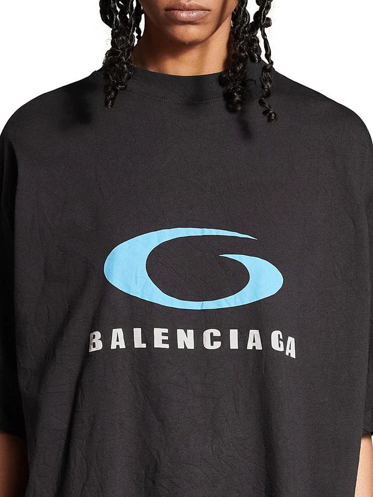 Balenciaga Loop Sports Icon Cropped T-Shirt 5
