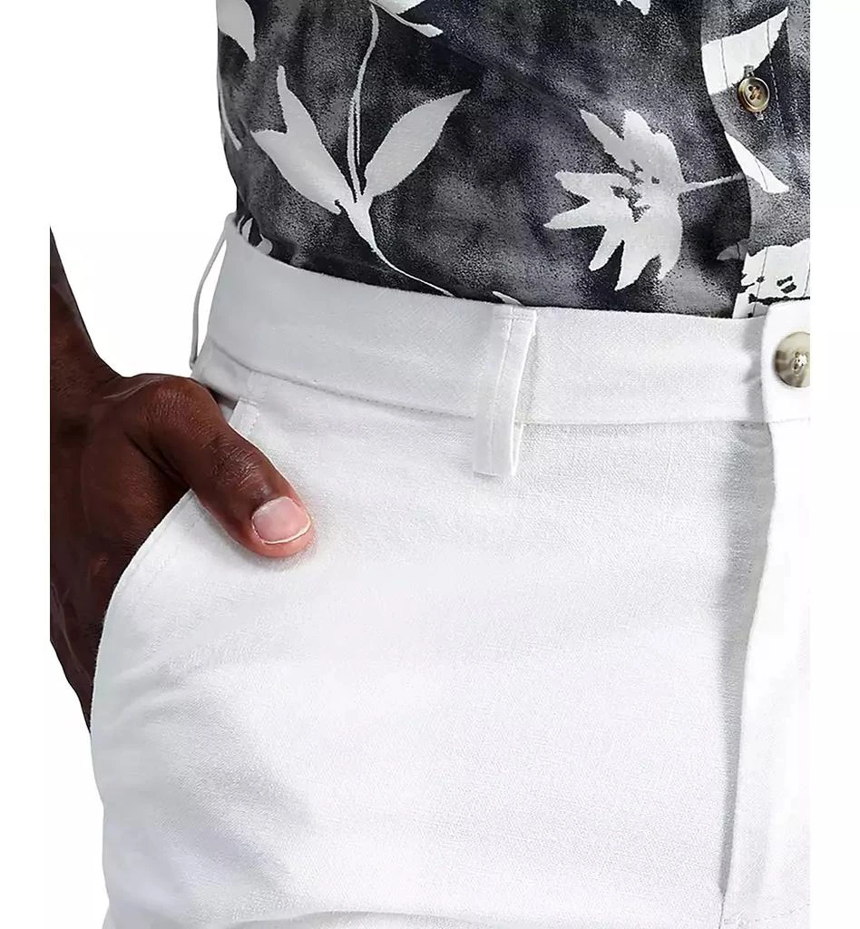 Kenneth Cole Men's Slim-Fit Linen Pants 5