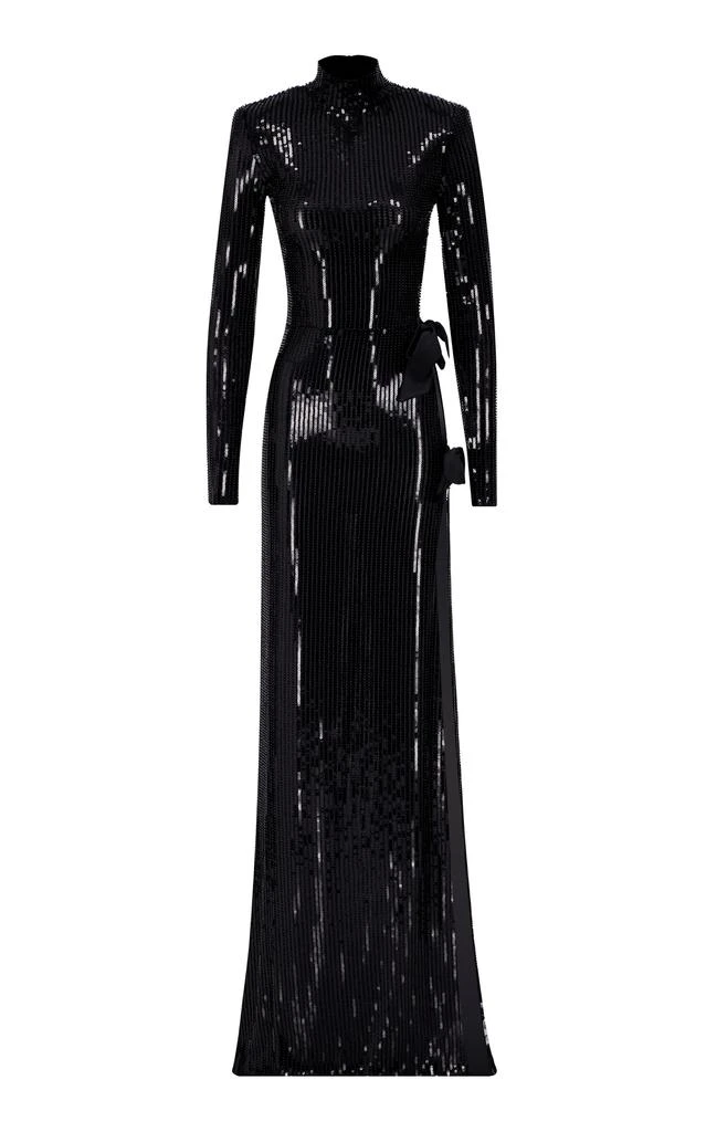 moda operandi sequin maxi dress Elie Saab - - Sequined Sheath Mermaid Maxi Dress - Green - FR 44