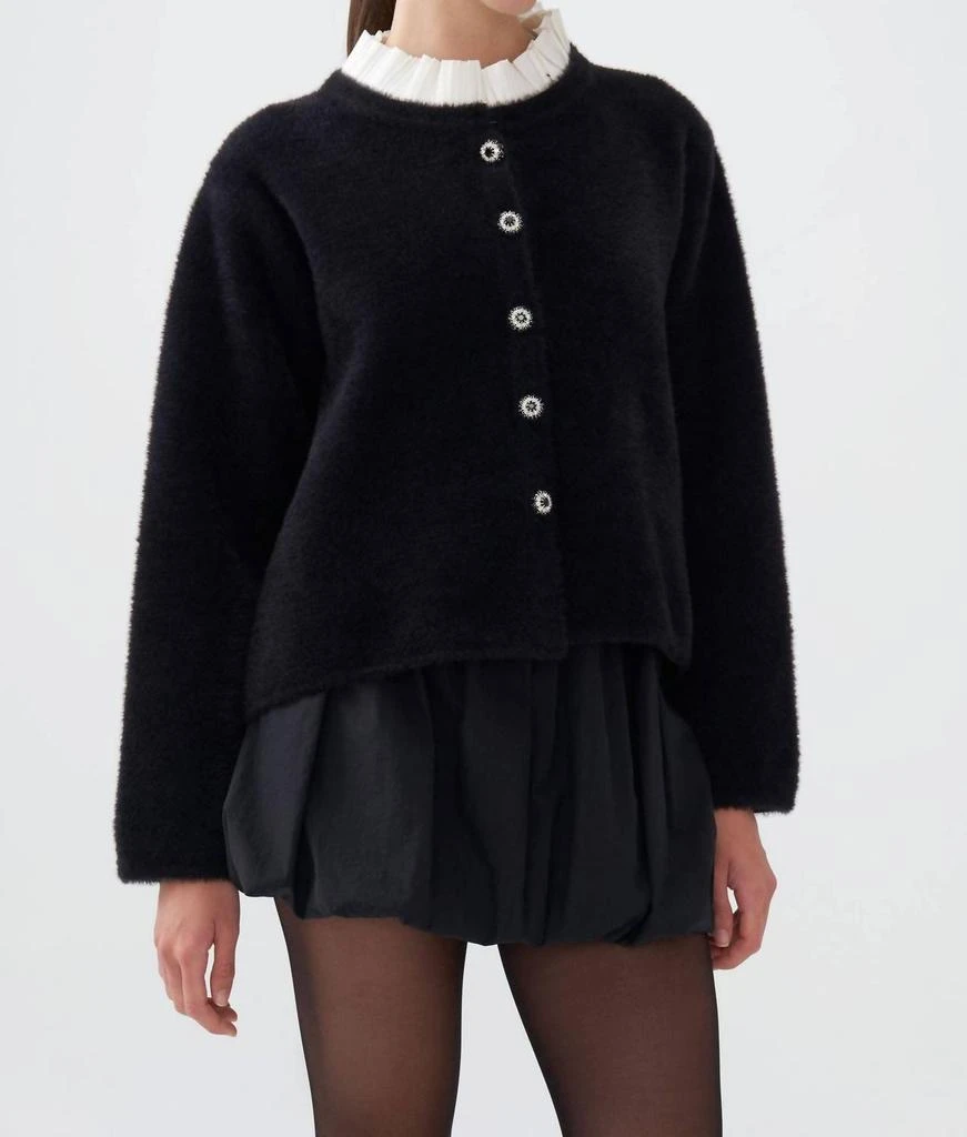 Nocturne Nocturne - Crystal Embellished Buttoned Cardigan