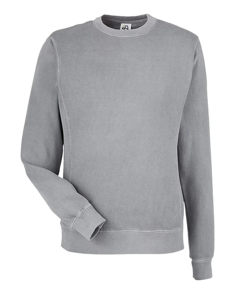 J America Men's Pigment-Dyed Fleece Crewneck Sweatshirt 4