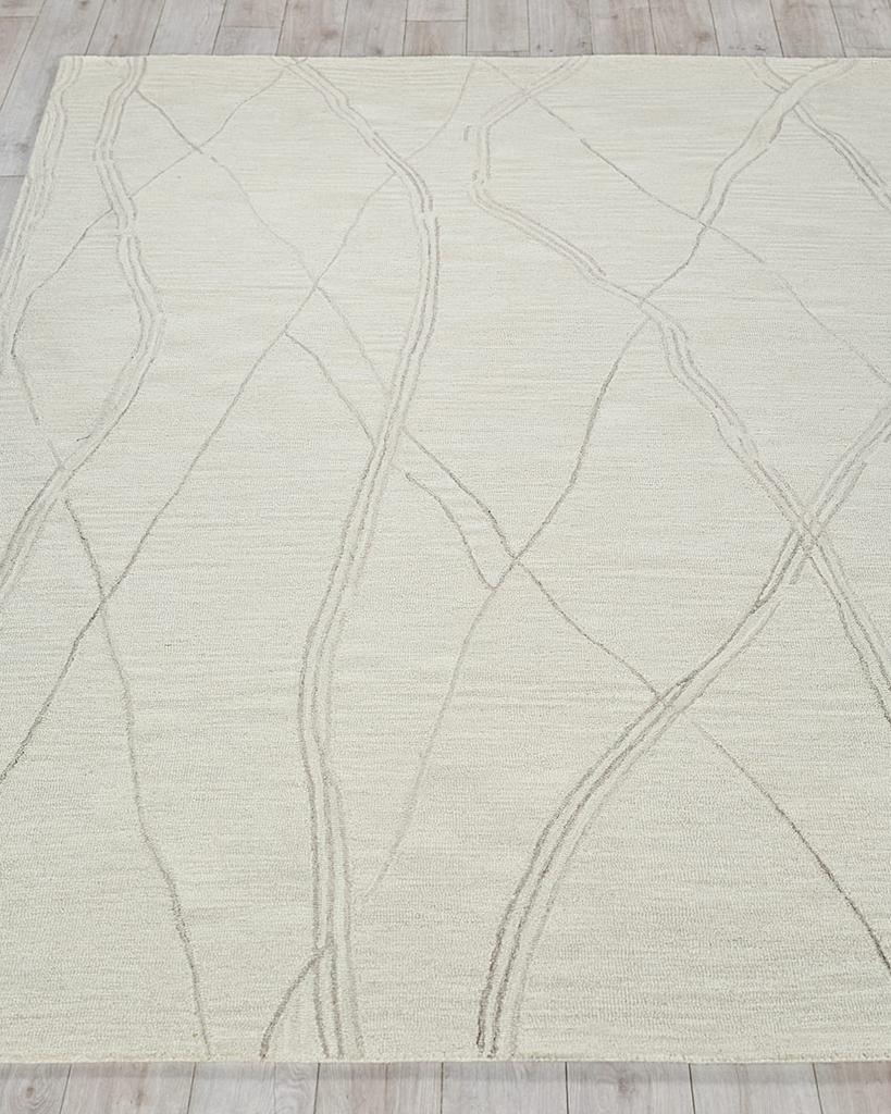 Exquisite Rugs Tangiers Hand-Tufted Ivory/Beige Rug, 9' x 12'