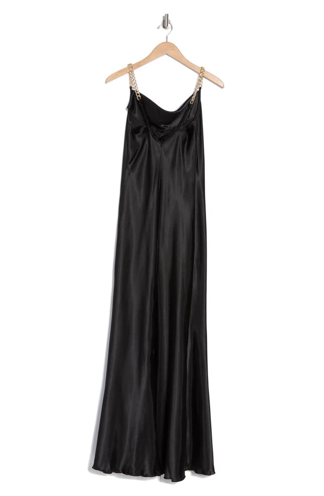 bebe X Ciara Chain Strap Satin Dress 4