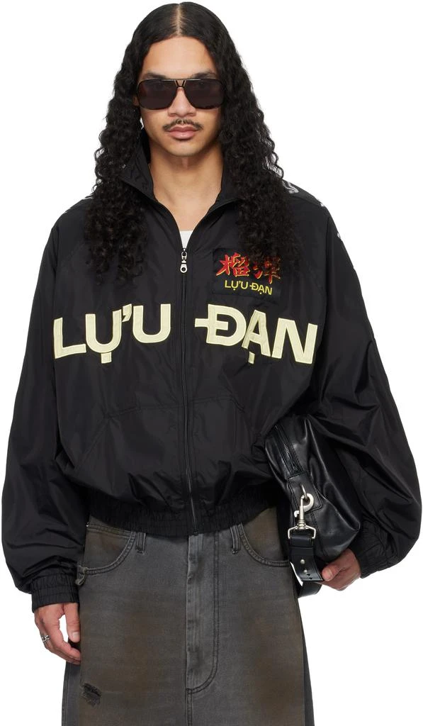 LU
U DAN Black Windbreaker L-D Jacket