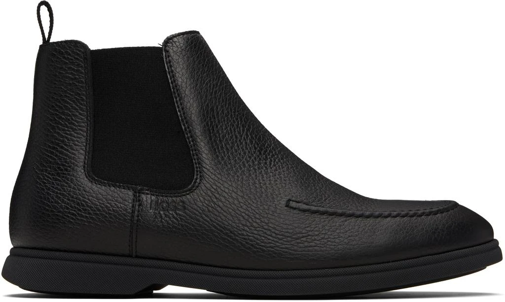 Hugo Boss Black Leather Chelsea Boots 1