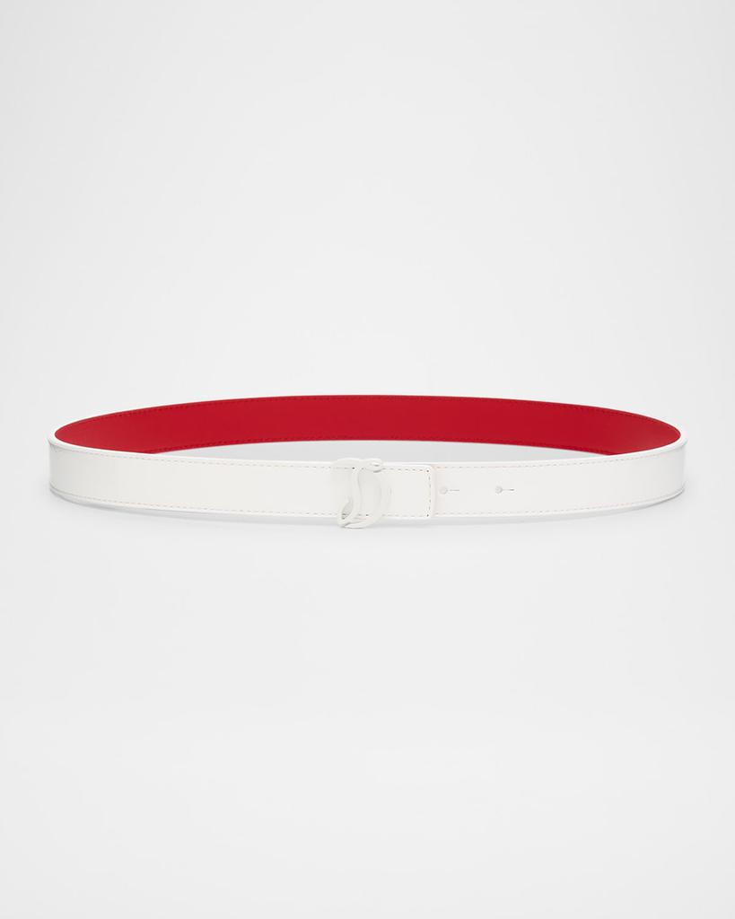 Christian Louboutin Loubi54 Reversible Belt in Naplak Leather