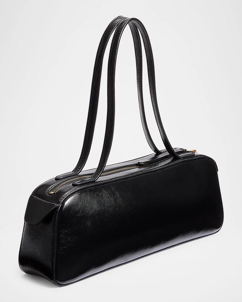 Khaite Simona Crackle Patent Leather Shoulder Bag 3