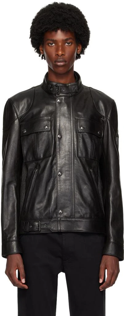 BELSTAFF Black Hand-Waxed Gangster Leather Jacket 1