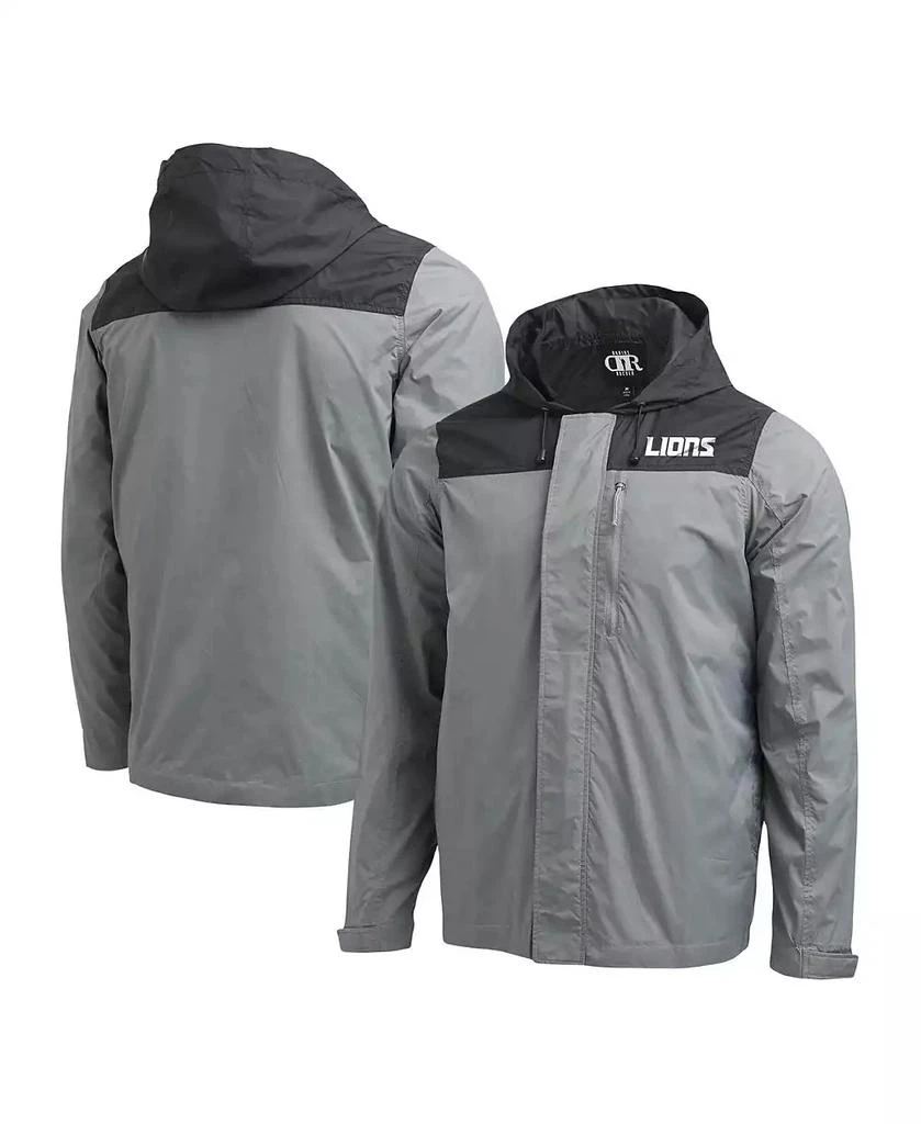 Fanatics Men's NFL x Darius Rucker Collection by Gray Detroit Lions Domestic Full-Zip Windbreaker Jacket 1