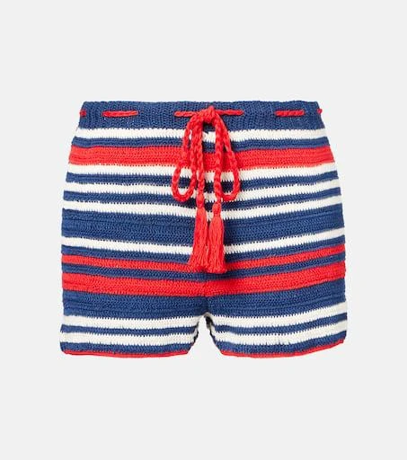 ANNA KOSTUROVA Crochet cotton shorts 1