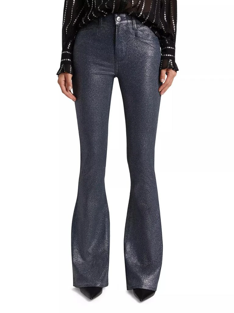 Paige Lou Lou Shimmer High-Rise Stretch Flare Pants 3