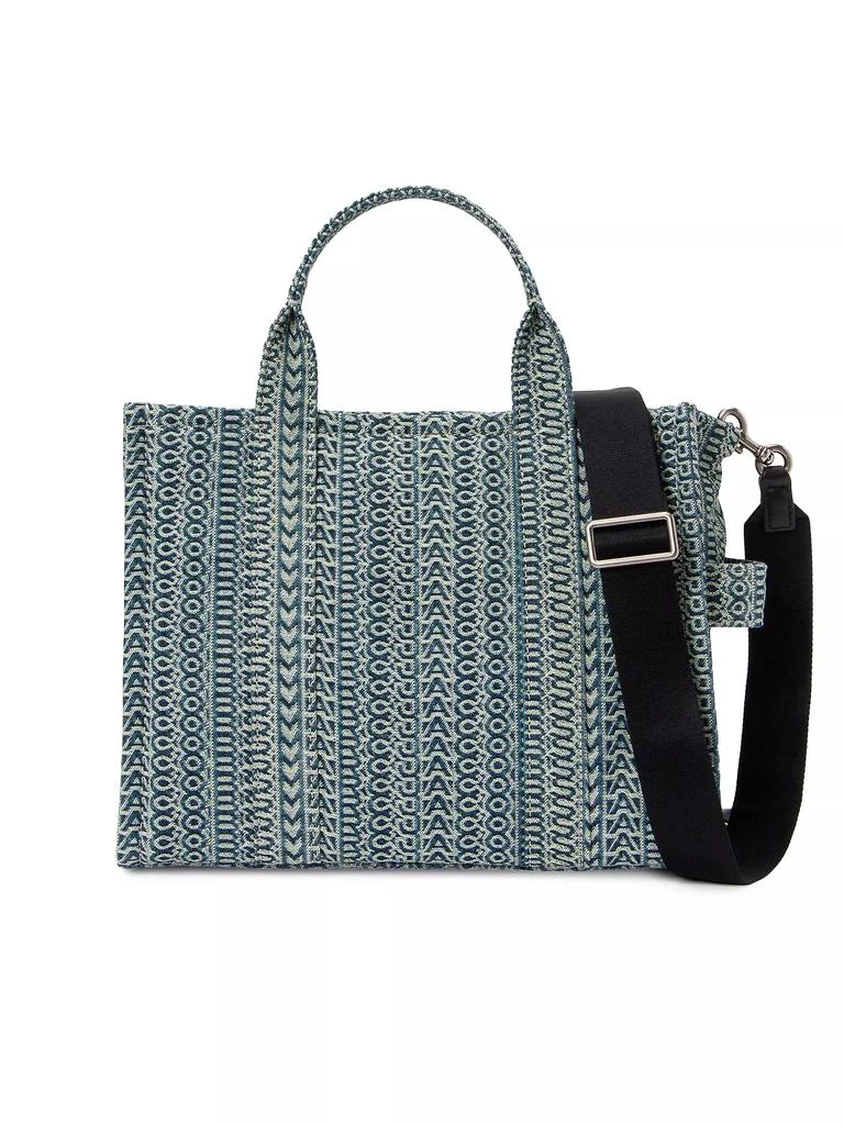 Marc Jacobs The Washed Monogram Denim Medium Tote Bag 1
