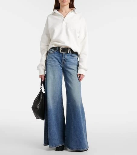 7 For All Mankind Willow mid-rise wide-leg jeans 2