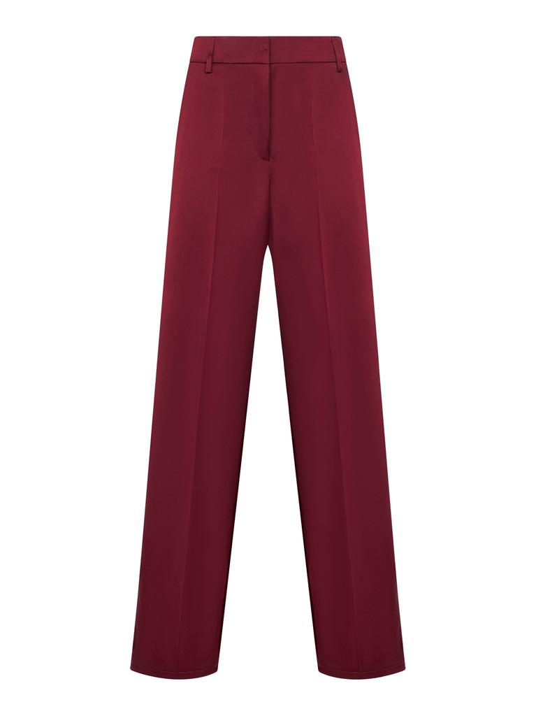 BLANCA VITA BLANCA VITA | Burgundy satin Plettro palazzo trousers | Women | 40