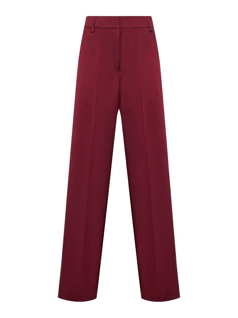 BLANCA VITA BLANCA VITA | Burgundy satin Plettro palazzo trousers | Women | 40 1