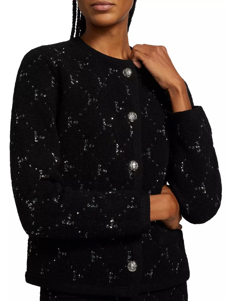Kobi Halperin Rue Embellished Crewneck Cardigan 6
