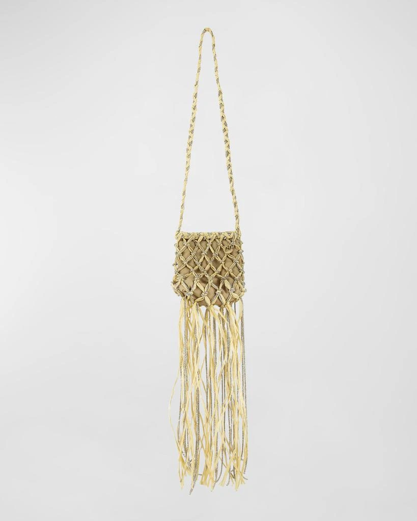 ROSANTICA Aloha Net Fringe Embellished Crossbody Bag 1