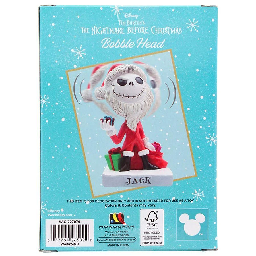 Disney Nightmare Before Christmas Santa Jack Bobble Head 2