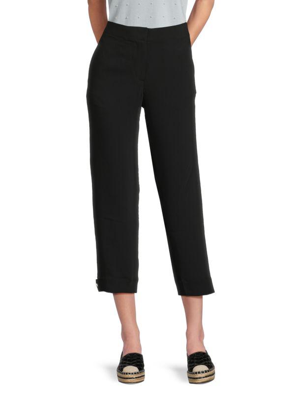 Karl Lagerfeld Paris ​Tab-Bottom Cropped Pants