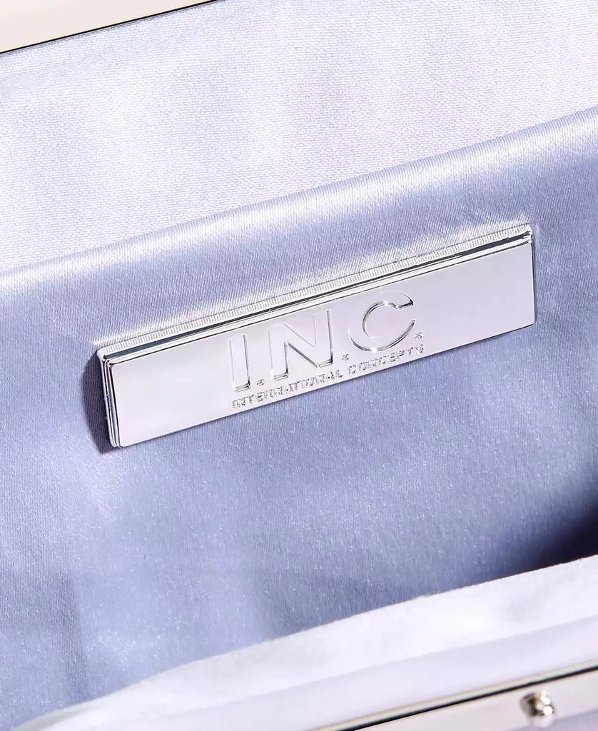 INC International Allover Pearl and Crystal Small Satin Clutch, Exclusively at Macy's 6