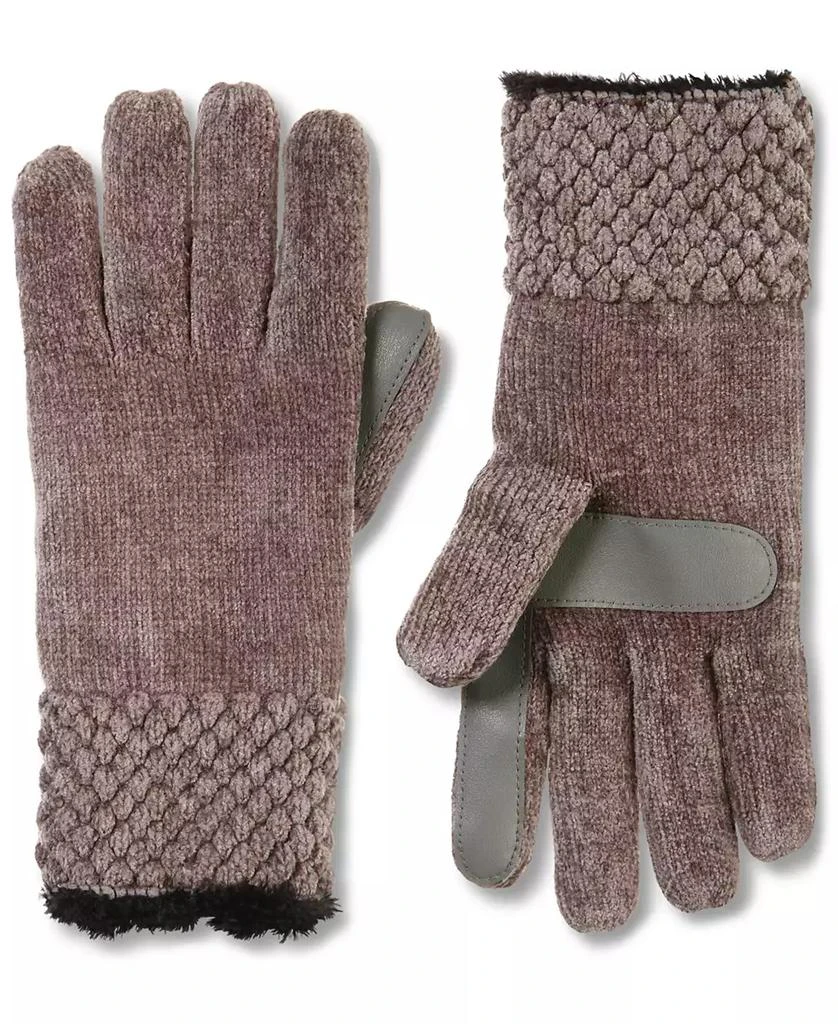 Isotoner Signature Women's Chenille Knit Water Repellent Gloves with Popcorn Cuff 1