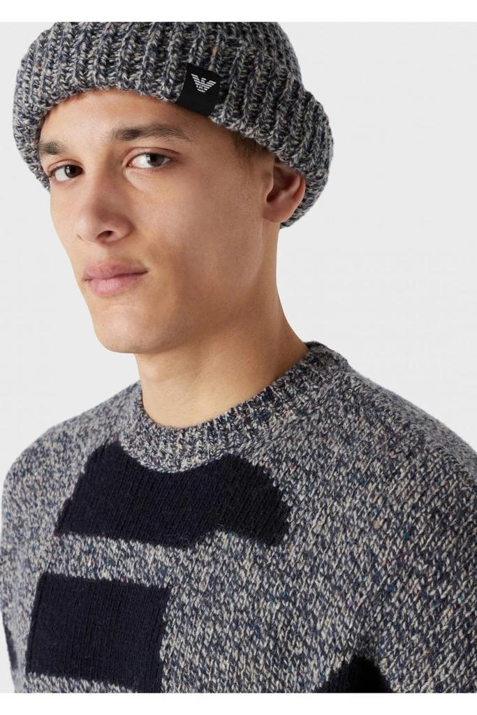 undefined WOVEN EAGLE LOGO SWEATER 4