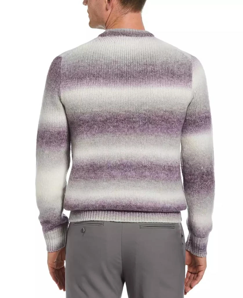 Perry Ellis Men's Ombre Fuzzy Yarn Long Sleeve Crewneck Sweater 2